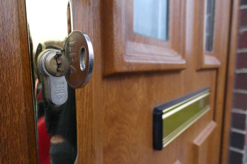 Anti snap locks security upgrade fiited by locksmith in Burton on Trent