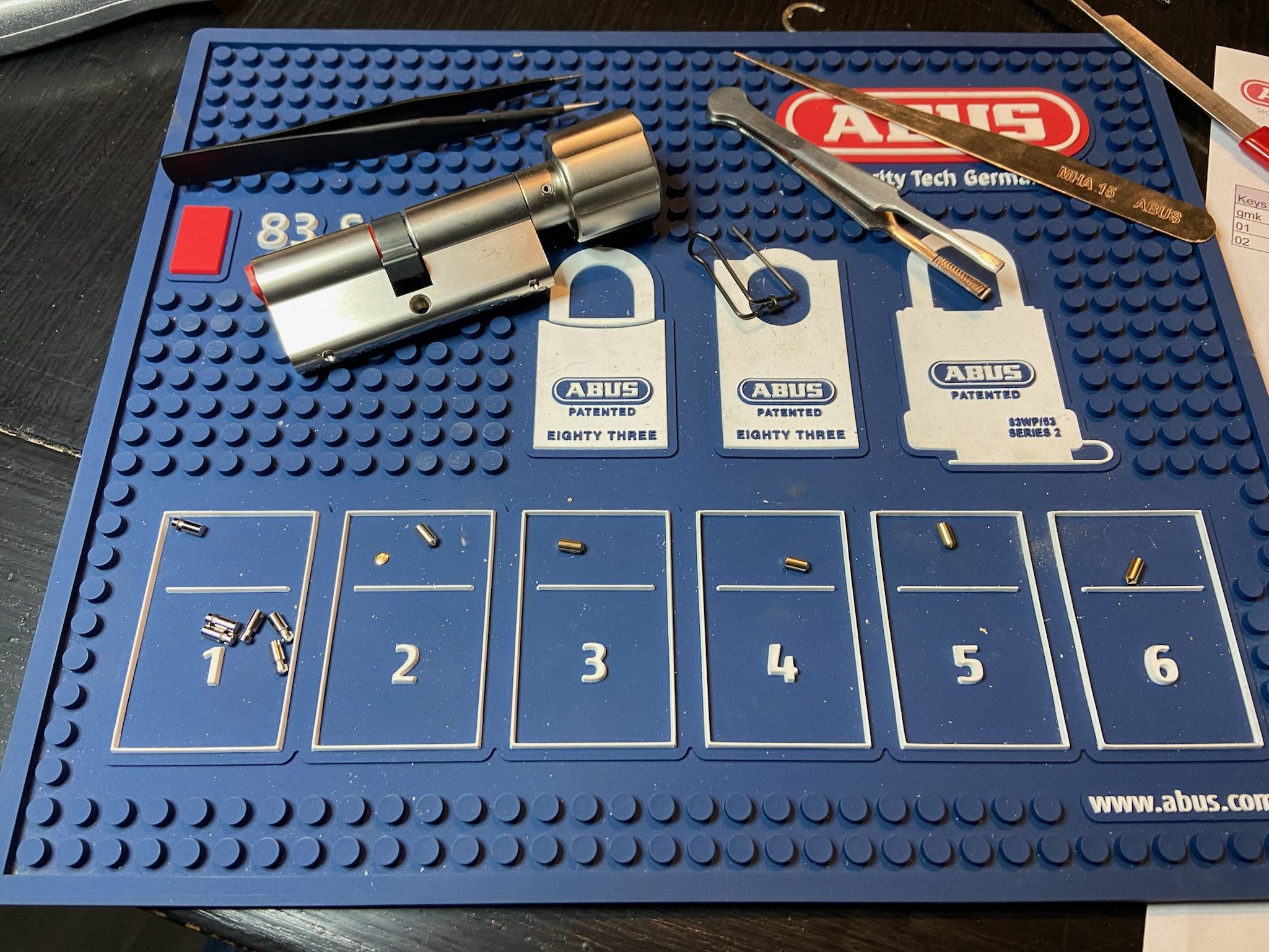 Master Key suites by pick me locksmith using Abus zolit cylinders 