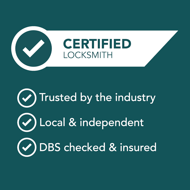 Certified Locksmith Nuneaton accreditation badge
