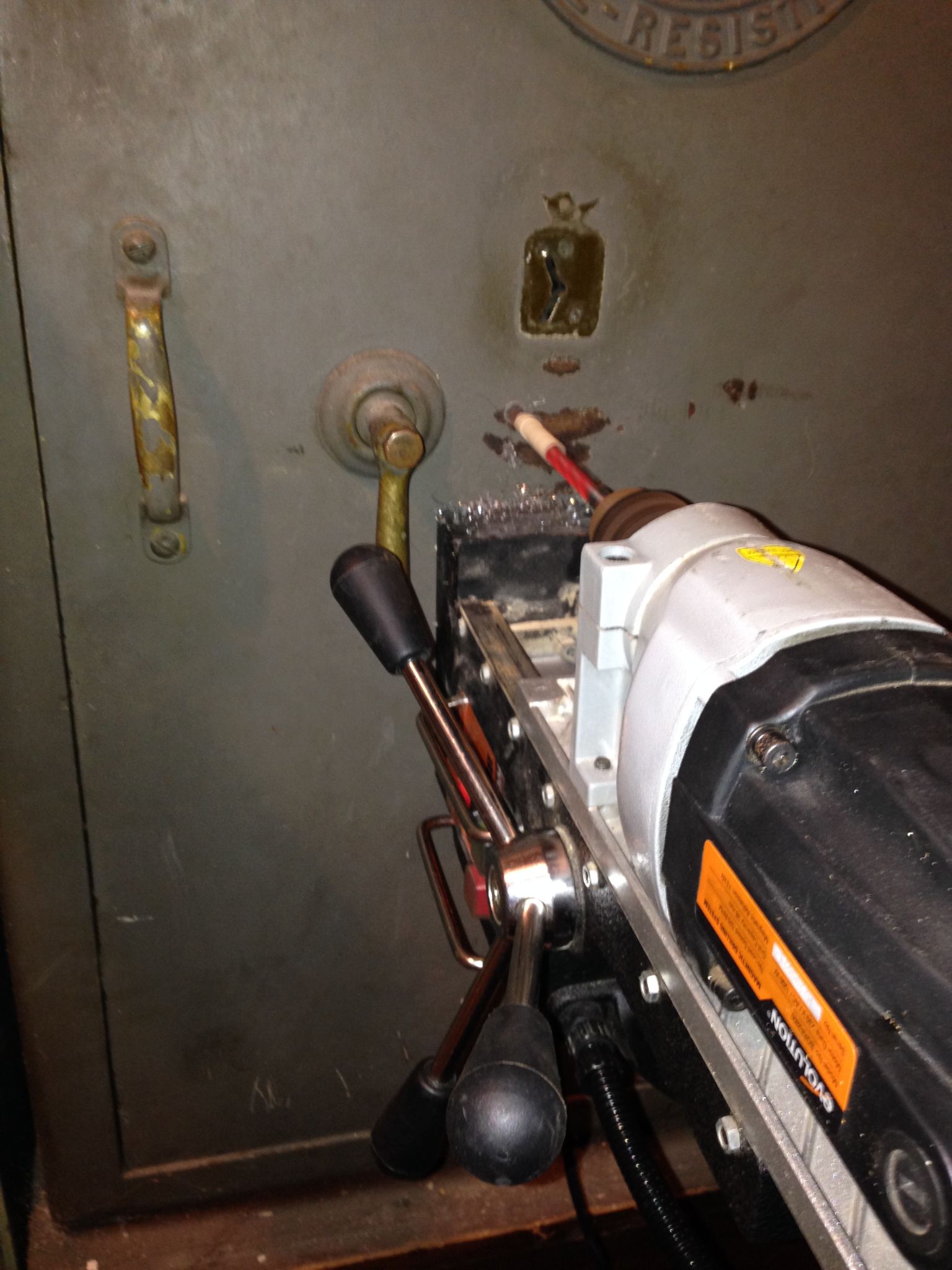 Safes being opened by drilling by Pick Me Locksmith ltd 